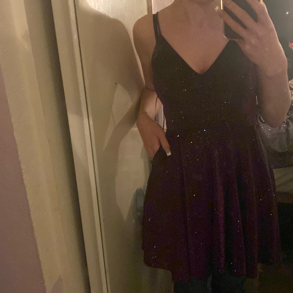Purple sparkle dress